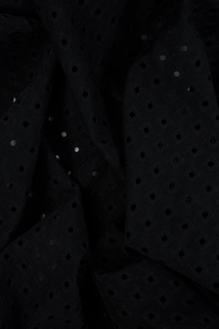 1 Yard Solid Jacquard Knit Eyelet Stretch Fabric Textured Material 58/60" Wide